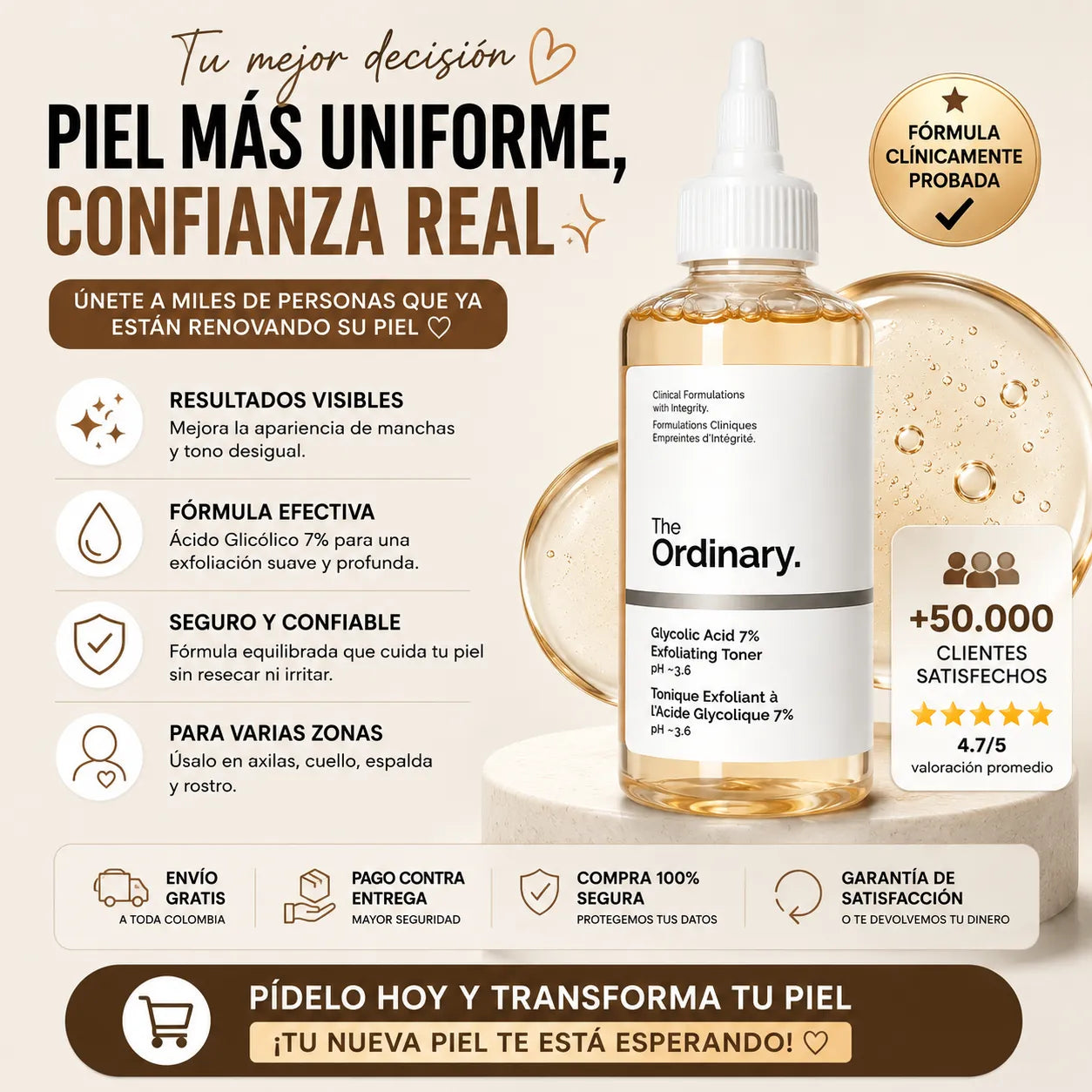 ÁCIDO GLICÓLICO 7% THE ORDINARY