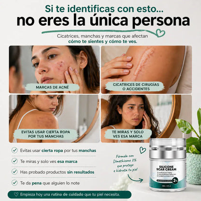 CREMA REPARADORA CICATRICES CON SILICONE