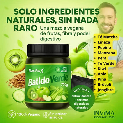 Batido Verde Maxiplux + Colágeno Marino